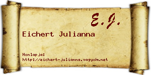 Eichert Julianna névjegykártya